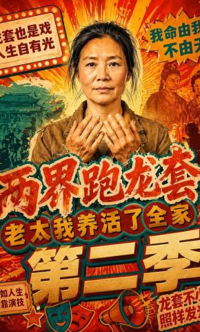 短剧《两界跑龙套，老太我养活了全家第二季》海报