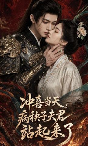 短剧《冲喜当天，病秧子夫君站起来了》海报