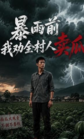 短剧《暴雨前我劝全村人卖瓜》海报