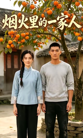 短剧《烟火里的一家人》海报