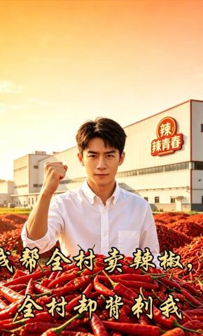 短剧《我帮全村卖辣椒，全村却背刺我》海报