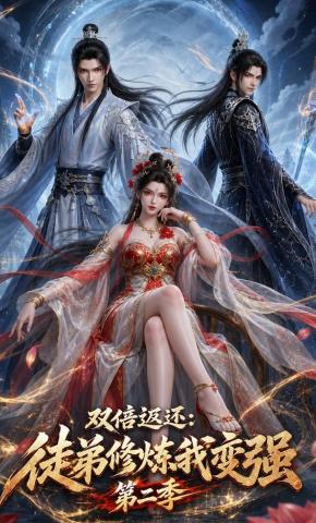 短剧《双倍返还：徒弟修炼我变强第二季》海报