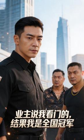短剧《业主说我看门的，结果我是全国冠军》海报