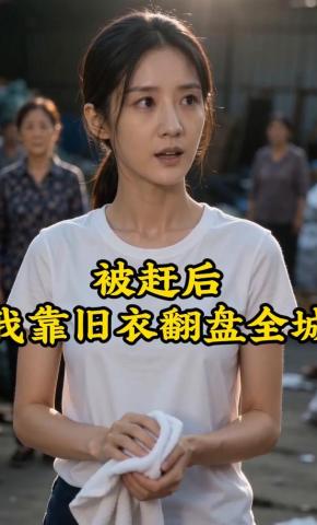 短剧《被赶后，我靠旧衣翻盘全城》海报