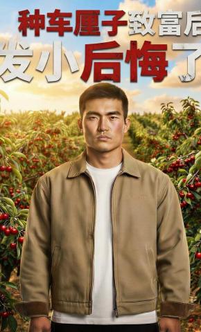 短剧《种车厘子致富后发小后悔了》海报