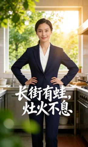 短剧《长街有蛙，灶火不息》海报