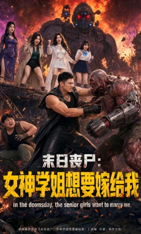 短剧《末日丧尸：女神学姐想要嫁给我》海报