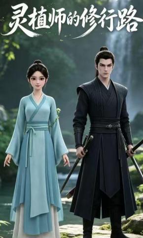 短剧《灵植师的修行路》海报