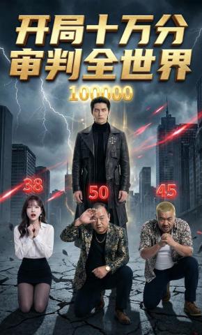 短剧《开局十万分，审判全世界》海报