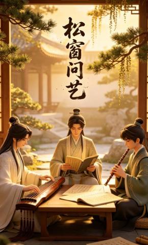 短剧《松窗问艺1》海报