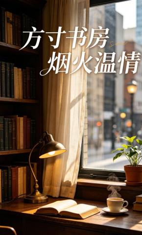 短剧《方寸书房烟火温情》海报