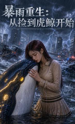 短剧《暴雨重生：从捡到虎鲸开始》海报