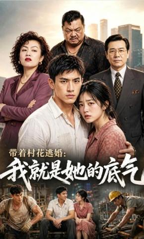 短剧《带着村花逃婚：我就是她的底气》海报