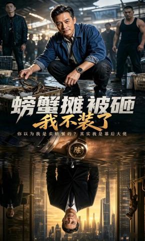 短剧《螃蟹摊被砸，我不装了》海报
