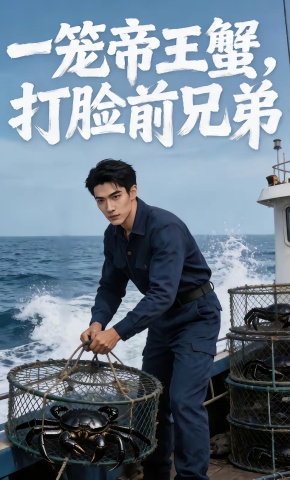 短剧《一笼帝王蟹，打脸前兄弟》海报