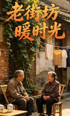 短剧《老街坊，暖时光》海报
