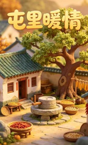 短剧《屯里暖情》海报