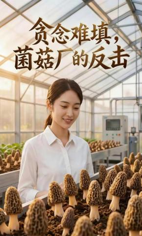 短剧《贪念难填，菌菇厂的反击》海报