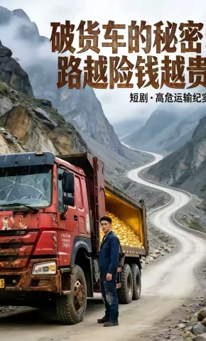 短剧《破货车的秘密：路越险钱越贵》海报