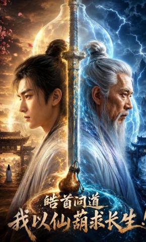 短剧《皓首问道，我以仙葫求长生！》海报