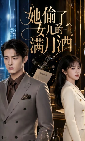 短剧《她偷了女儿的满月酒》海报