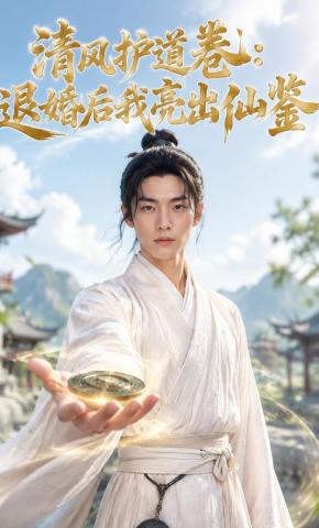 短剧《清风护道卷：退婚后我亮出仙鉴》海报