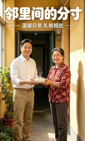 短剧《邻里间的分寸》海报