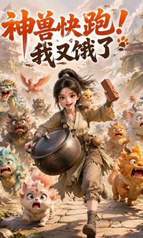 短剧《神兽快跑！我又饿了》海报