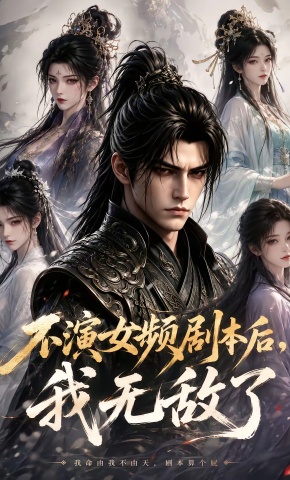 短剧《不演女频剧本后，我无敌了》海报