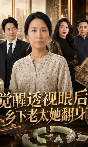 短剧《觉醒透视眼后，乡下老太她翻身了》海报
