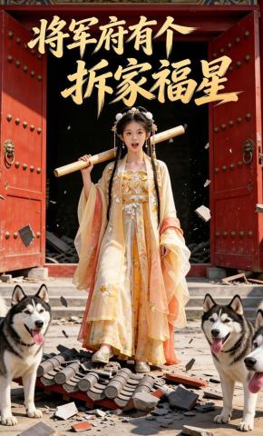 短剧《将军府有个拆家福星》海报