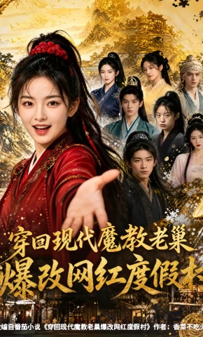 短剧《穿回现代魔教老巢爆改网红度假村》海报