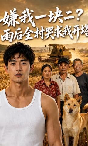 短剧《嫌我一块二？雨后全村哭求我开塔》海报