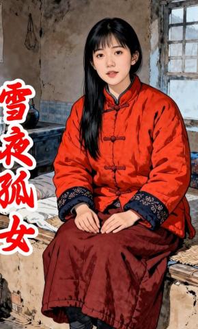 短剧《雪夜孤女》海报
