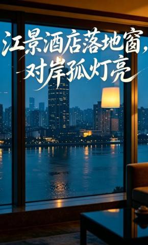 短剧《江景酒店落地窗，对岸孤灯亮》海报