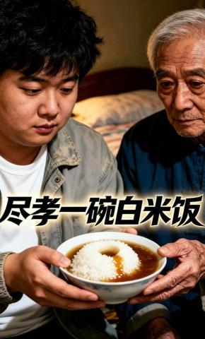 短剧《尽孝一碗白米饭》海报