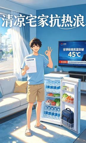 短剧《清凉宅家抗热浪》海报