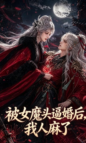 短剧《被女魔头逼婚后，我人麻了》海报