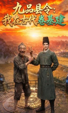 短剧《九品县令：我在古代卷基建》海报