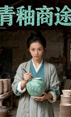 短剧《青釉商途》海报