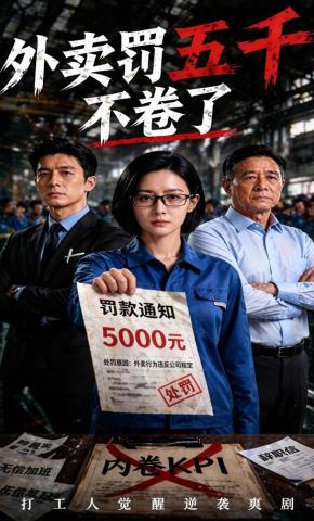 短剧《外卖罚五千不卷了》海报