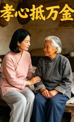 短剧《孝心抵万金》海报
