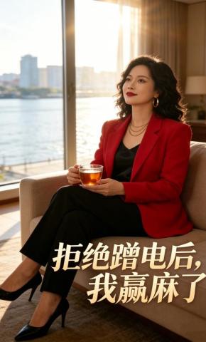 短剧《拒绝蹭电后，我赢麻了》海报