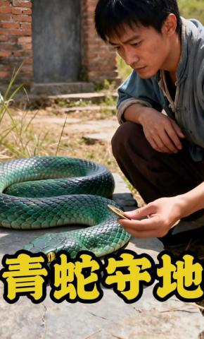 短剧《青蛇守地》海报