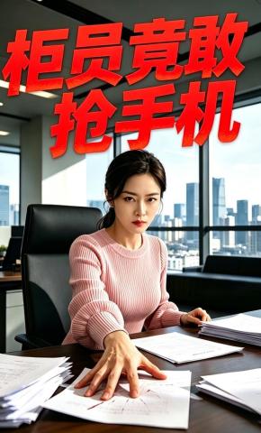 短剧《柜员竟敢抢手机》海报