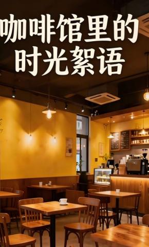 短剧《咖啡馆里的时光絮语》海报