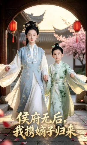 短剧《侯府无后，我携嫡子归来》海报
