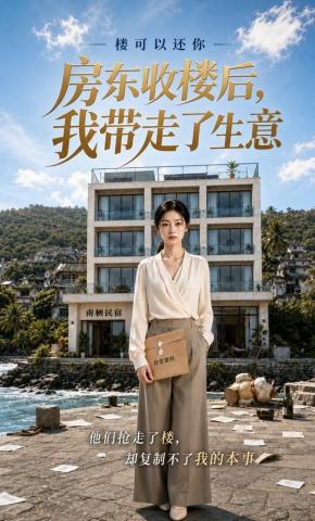 短剧《房东收楼后，我带走了生意》海报