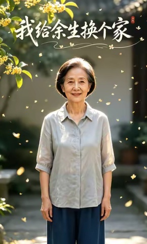 短剧《我给余生换个家》海报