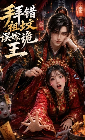 短剧《拜错祖坟误嫁诡王》海报